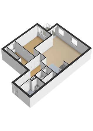 Floorplan - Boompjes 519, 3011 XZ Rotterdam